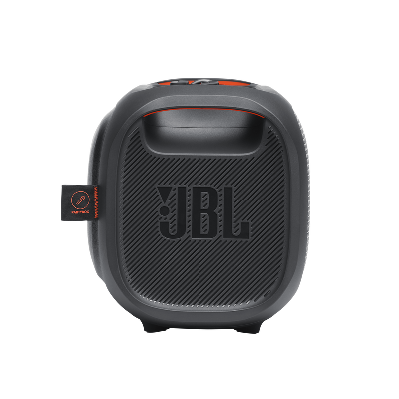 JBL PartyBox On-The-Go - Black - Portable party speaker with built-in lights and wireless mic - Right image number null